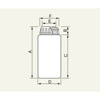 アズワン アイボーイ(フロロテクト) 細口 250mL 1本 4-758-03（直送品）