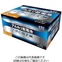 リーダーメディアテクノ アルカリ乾電池 単1形 12本入 B-LA-T1X2 1パック(12個) 3-663-01（直送品）