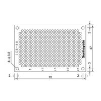 サンハヤト 小型ユニバーサル基板 ICB-88GH 1個 4-200-05（直送品）