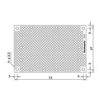 サンハヤト 小型ユニバーサル基板 ICB-288 1個 4-200-06（直送品）