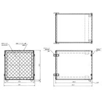 アズワン M型排気ファンオプション(活性炭・除塵フィルターユニット) HEPAフィルターユニット 3-4056-43 1個（直送品）