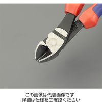 エスコ 200mm 強力型ニッパー(25 ゚オフセット型・落下防止付) EA536KD-201 1丁（直送品）