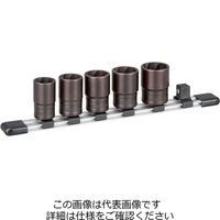 エスコ 1/2”DR トルネードソケットセット EA618KP 1セット（直送品）