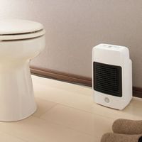 エスコ AC100V/ 760W コンパクトセラミックファンヒーター EA897CW-37A 1台（直送品）