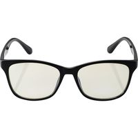 エレコム ブルーライトカット眼鏡/クリアレンズ/ウェリントンフレーム/ブラッ G-BUC-W02BK 1個