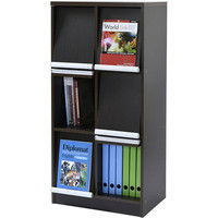 イヌイ ディスプレイラック2列3段 ダークブラウン 560×395×1225mm DPD-203T 1台（直送品）