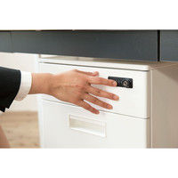 Y2K D700デスク用ワゴン 2段 ダイヤルキー ホワイト 395×550×616mm SDD-2LP-WH 1台（直送品）