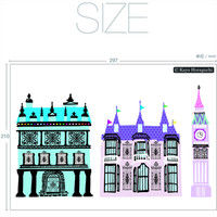 東京ステッカー ウォールステッカー ホラグチカヨ「ディパーチャーデイズBー1」SS TSー0055ーASSー1 （直送品）