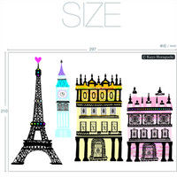 東京ステッカー ウォールステッカー ホラグチカヨ「ディパーチャーデイズBー2」SS TSー0055ーASSー2 （直送品）