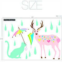 東京ステッカー ウォールステッカー ホラグチカヨ「スイートレインBー1」SS TSー0064ーASSー1 （直送品）