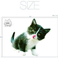 東京ステッカー かわいい 猫 写真 岩合光昭「ねこウォールステッカー06」SS TSー0086ーASS （直送品）