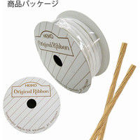 シモジマ HEIKO ペーパーワイヤー 2×20 #11 クラフト 001501311 1セット(1巻×4巻 合計4巻)（直送品）