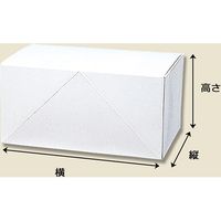 【ケース販売】HEIKO 箱 白地カートン 4 ケーキ4個用 004246804 1ケース(10枚入×60袋 合計600枚)（直送品）