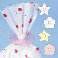 シモジマ ギフトクリップ フラワー クリア 004746500 1セット（50個入×10）（直送品）