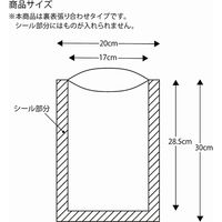 シモジマ キラキラバッグ L 銀 006580500 1束（10枚入）（直送品）