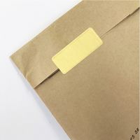 シモジマ ギフトシール スクエア 金 007067626 1セット(160片×10袋)（直送品）