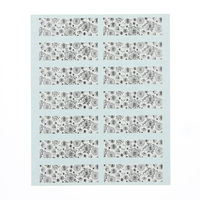 シモジマ 特殊強粘ギフトシール ペタト フラワー 007067822 1セット(10束)（直送品）