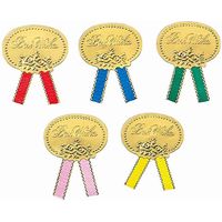 シモジマ リボン付き S ベストウイッシュアソート金 007081209 1セット(1束(40片)×10)