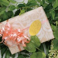 シモジマ ギフトシール オーバル リリィ金 007161629 1セット（36片入×10）（直送品）