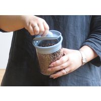 シリコンリッドジャー ガラスL ピンク SJ-504 1セット（4個入） 藤栄（直送品）