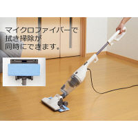 ツインバード 掃除機 ワイパースティック型クリーナー フキトリッシュα 布団ノズル付 赤 TC-5165R 1台