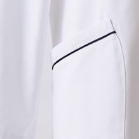 住商モンブラン ドクターコート レディス 白×ネイビー SS 71-099 1枚　白衣　ドクターコート（直送品）