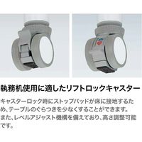 【組立設置込】イトーキ 会議 折りたたみテーブル 角型・幕板付タイプ（キャスター脚） 幅1500×奥行750×高さ720mm 1台（直送品）