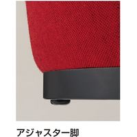 【組立設置込】イトーキ オフィス用 ソファ 1人掛 スクエアタイプ テーブルなし アジャスター付 ビニールレザー張り ス幅550mm 1台（直送品）