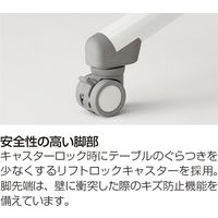 【組立設置込】イトーキ キャスター付き ミーティングテーブルソレイユ 円型 折りたたみタイプ幅1050×奥行1050×高さ720mm 1台（直送品）