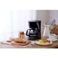 アイリスオーヤマ コーヒーメーカー 5杯 ドリップ式 ナイロンフィルター ブラック CMK-652-B １台