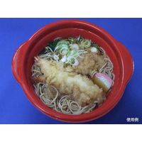 青葉紙業 使い捨て丼容器 KD-190浅 耐熱黒まきえ内赤（50） 272082 1包：400枚（50×8）（直送品）