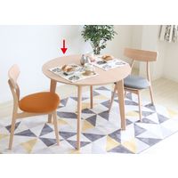 【軒先渡し】ヤマソロ ヤミー ダイニングテーブル 幅900×奥行900×高さ700mm ナチュラル 82-790 1台（直送品）