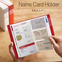 キングジム　フェイバリッツ　名刺ホルダー（透明）コンパクトタイプ　１列３段　１２０ポケット　ネイビー　ＦＶ２２Ｔネイ