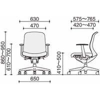 【組立設置込】コクヨ オフィスチェア シロッコ ハイバック T型肘 カーペット用 ホワイト×ホワイト×ライトオリーブ 1脚（直送品）