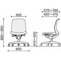 【組立設置込】コクヨ オフィスチェア シロッコ ローバック ランバーサポート付 カーペット用 ホワイト×タンジェリン 1脚（直送品）