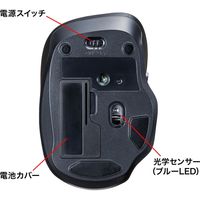 サンワサプライ ワイヤレスブルーLEDマウス MA-WBL134R 1個