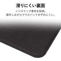 エレコム 生地テクスチャマウスパッド/フェイクスウェード/ブラック MP-TSBK 1個