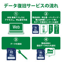 エレコム SDHCカード/データ復旧サービス付/Class4/16GB MF-FSD016GC4R 1個（直送品）