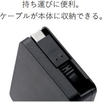 エレコム スマートフォン用USBケーブル/USB(A-C)/巻取り/1.2m MPA-ACRL12BK 1個