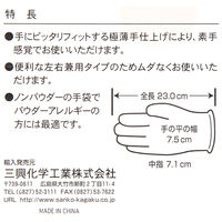 三興化学工業 エクセレント プラスチック手袋 PVC100 Lサイズ 227140 1箱（100枚入）