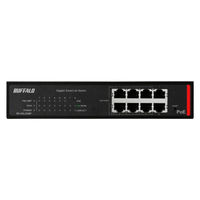 バッファロー 法人向け Giga対応 PoE Layer2 BS-GSL2008P 1台（直送品）