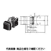 オムロン 押ボタンスイッチ(丸胴形φ22/25) 非照光タイプ(角形) 青 A22ーCAー10M 1セット(4個)（直送品）