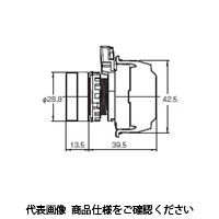 オムロン 押ボタンスイッチ 照光/平形 樹脂ベゼル 透明白 A22NLーBNAーTWAーP002ーWE 1セット(2個)（直送品）