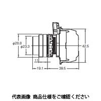 オムロン 押ボタンスイッチ 照光/突出形 樹脂ベゼル 透明青 A22NLーBPAーTAAーP202ーAE 1セット(2個)（直送品）