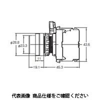 オムロン 押ボタンスイッチ 照光/突出形 樹脂ベゼル 透明黄 A22NLーBPAーTYAーG202ーYD 1セット(2個)（直送品）