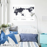 マッチングジャパン 大判 ラミあり 知育ステッカー 地図『世界地図_Lサイズ/WH』 CO-10009-AS（直送品）