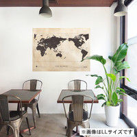 マッチングジャパン 大判 ラミあり 知育ステッカー 地図『世界地図_Lサイズ/BR』 CO-10014-AS（直送品）
