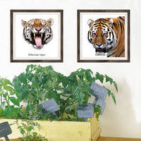 マッチングジャパン フチなし ラミあり フレームステッカー リアル動物『動物_02』 CO-9044-AS 1個(2枚セット)（直送品）