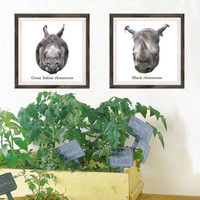 マッチングジャパン フチなし ラミあり フレームステッカー リアル動物『動物_18』 CO-9060-AS 1個(2枚セット)（直送品）