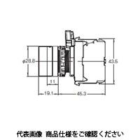 オムロン 押ボタンスイッチ 照光/フルガード形 金属ベゼル 透明白 A22NLーMGMーTWAーG102ーYD 1セット(2個)（直送品）